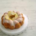 Miniature Lemon Bundt Cake - 1/12 Scale Dollhouse..