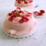Miniature Rose Petal Cake St Honore - Marie..